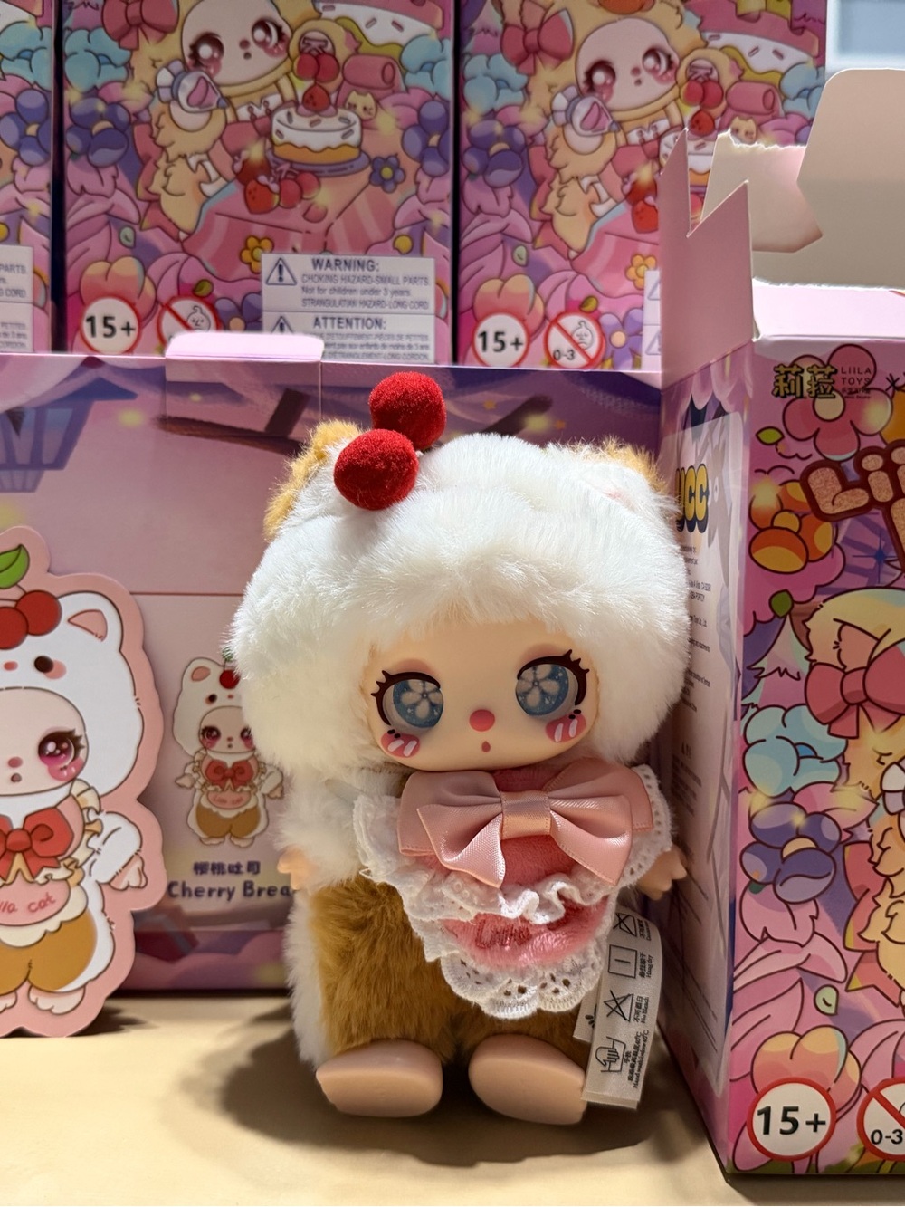 Cute White & Brown Plush Doll - Liila’s Chef Kitten